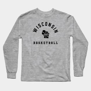 Wisconsin Basketball in Black Long Sleeve T-Shirt